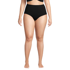 Women's Plus Size Sculpting Suit High Waisted Bikini Bottoms