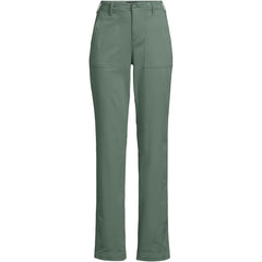 Women's Plus Size High Rise Chino Utility Straight Leg Pants