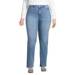 Women's Plus Size Recover High Rise Straight Leg Blue Jeans