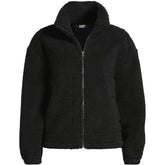 Women's Faux Shearling Zip Front Fleece Jacket