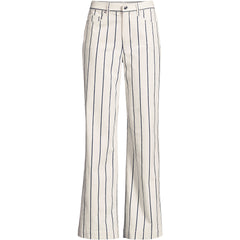 Women's Tall High Rise 5 Pocket Wide Leg Chino Oxford Stripe Pants