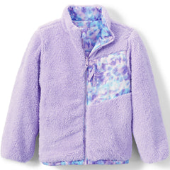 Girls Reversible Fleece Puffer Jacket