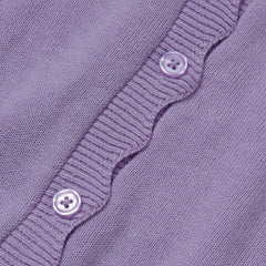 Girls Scalloped Hem Cardigan