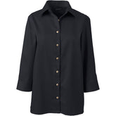 School Uniform Women's 3/4 Sleeve Performance Twill Shirt