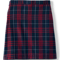 School Uniform Girls Plus Plaid A-line Skirt Below the Knee