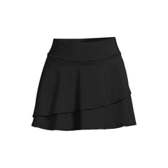 Women's Plus Size High Waisted Tulip Hem Swim Skort