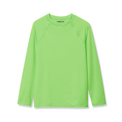 Boys Husky Sunshade UPF 50 Chlorine Resistant Long Sleeve Crew Neck Rash Guard