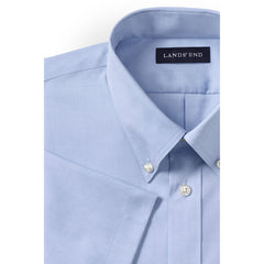 Men's Short Sleeve No Iron Pinpoint Dress Shirt