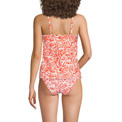 Women's Long Torso Tulip Hem Tankini Top
