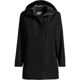 Women's Plus Waterproof Hooded Packable Rain Jacket