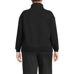Women's Plus Size Serious Sweats Relaxed Quarter Zip Pullover Sweatshirt