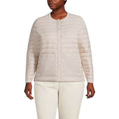 Women's Plus Size Wanderweight Collarless Packable Down Jacket