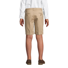 School Uniform Boys Husky Plain Front Wrinkle Resistant Chino Shorts