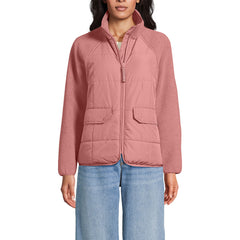 Women's Mixed Media Sherpa Fleece Jacket