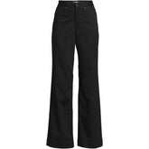 Women's Plus Size High Rise 5 Pocket Wide Leg Chino Pants