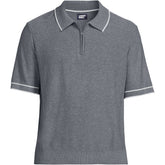 Men's Short Sleeve Cooling Zip Sweater Polo