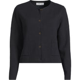 Women's Plus Size Fine Gauge Cotton Milano Blazer Sweater