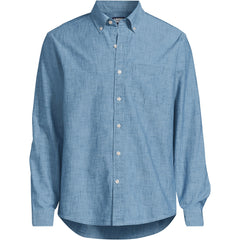 Men's Big Long Sleeve Chambray Shirt