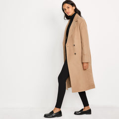 Women's Insulated Double Breasted Wool Coat
