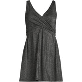Women's Plus Size SlenderSuit Shine Wrap Swim Dress Swimsuit