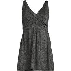 Women's Plus Size SlenderSuit Shine Wrap Swim Dress Swimsuit