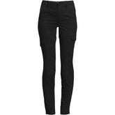Women's Petite Mid Rise Slim Cargo Chino Pants