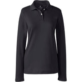 Women's Long Sleeve Feminine Fit Interlock Polo Shirt