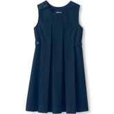 Girls Solid Pleated Jumper