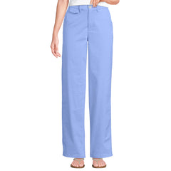 Women's Petite Chino High Rise Rail Straight Leg Pants