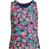 Girls Chlorine Resistant Racer Back Tankini Swim Top