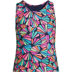 Girls Chlorine Resistant Racer Back Tankini Swim Top
