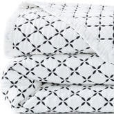 Embroidered Diamond Double Voile Quilt