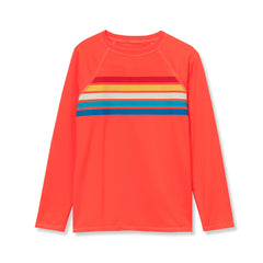 Boys Sunshade UPF 50 Chlorine Resistant Long Sleeve Crew Neck Rash Guard