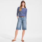 Women's Recover Denim Mid Rise 12" Trouser Shorts