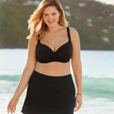 Women's Plus Size DD-Cup Chlorine Resistant Twist Underwire Bikini Swimsuit Top