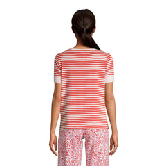Women's Lounge Short Sleeve Crewneck Pajama T-shirt
