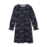 Girls Long Sleeve French Terry Knit Dress