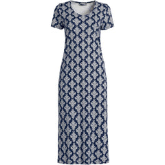 Women's Petite Cotton Short Sleeve Midcalf Nightgown
