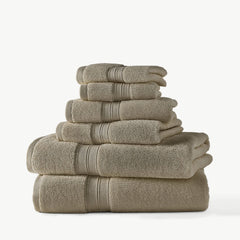 Blue Loom Liam Bleach Friendly Cotton 6 Piece Bath Towel Set