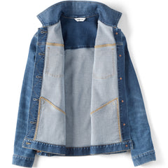 Women's Plus Size Oversized Denim Trucker Jacket