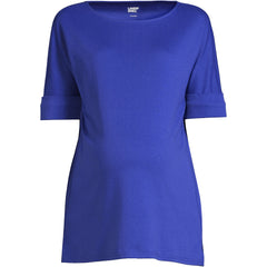 Women's Maternity Cotton Polyester Short Sleeve Shirt
