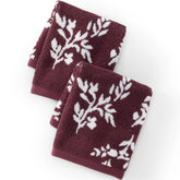 Cotton Jacquard 2-Piece Washcloth Set