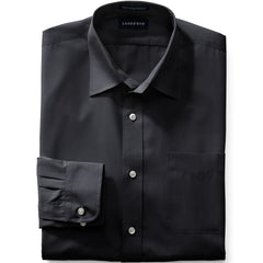 School Uniform Men's Big and Tall Long Sleeve Straight Collar Broadcloth Dress Shirt