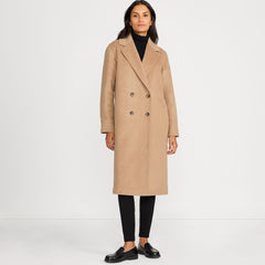 Women's Insulated Double Breasted Wool Coat