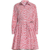 Women's Plus Size Poplin Button Front Dress with Godets