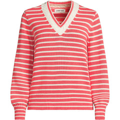 Women's Petite Drifter Set in Sleeve Vneck Sweater