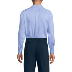 Men's Long Sleeve No Iron Pinpoint Stay Collar Dress Shirt