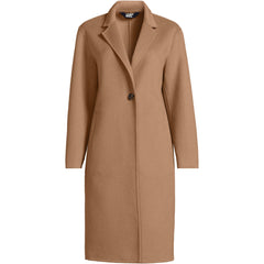 Women's Plus Size Wool Blend Top Coat