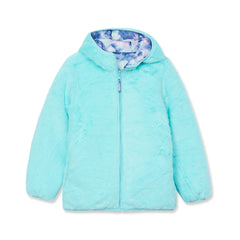 Girls FeatherFree TM Reversible Hooded Jacket