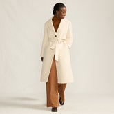 Women's Wool Wrap Long Coat